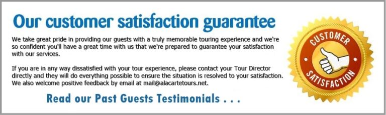 A la Carte Tours - Rose Parade Tour - Satisfaction Guarantee