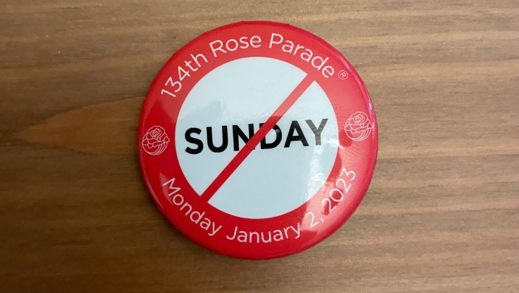 Rose Parade not on Sunday